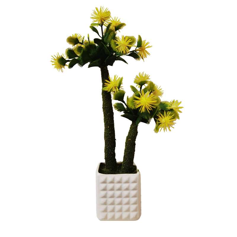گلدان به همراه گل مصنوعی دکوفلاورز مدل P76