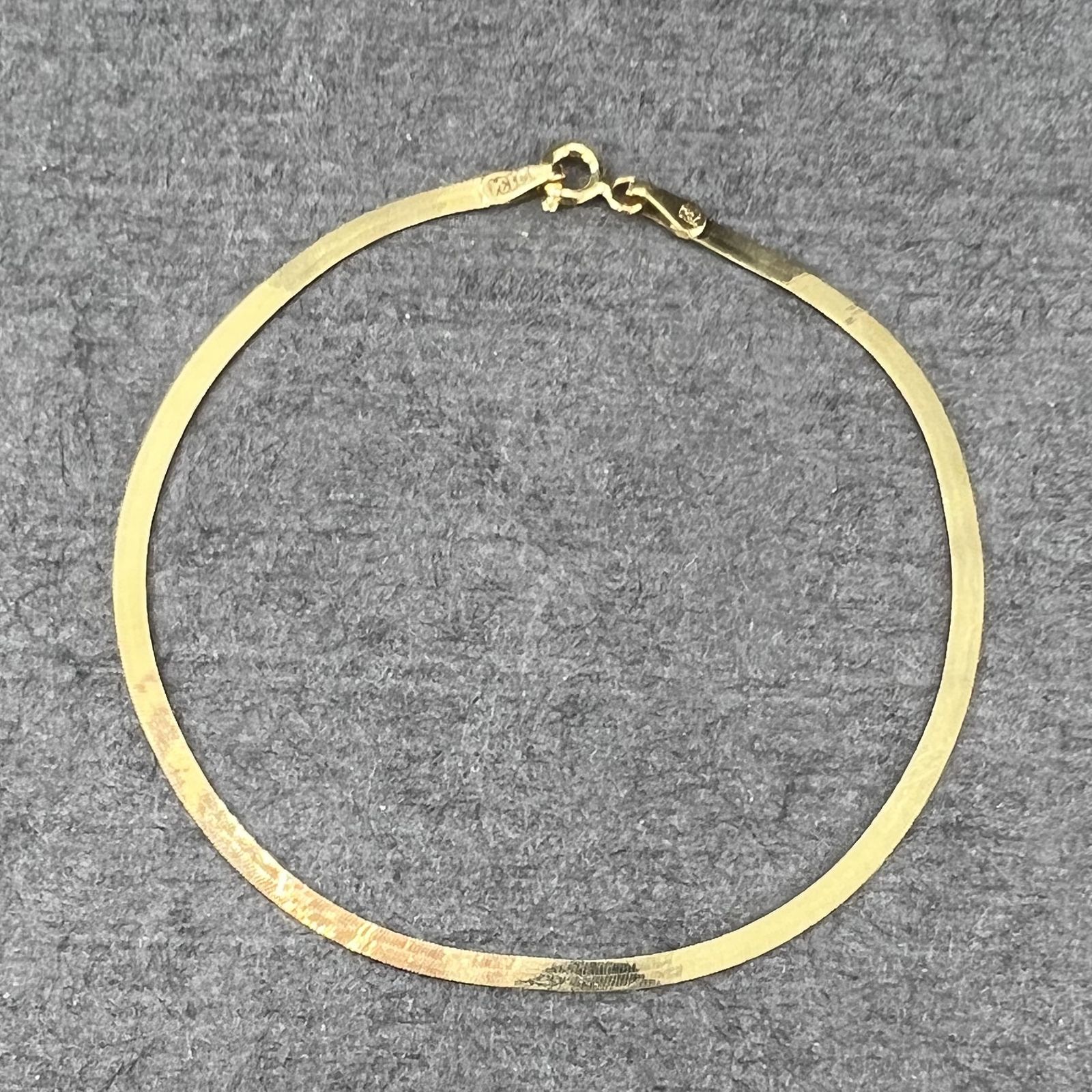 دستبند طلا 18 عیار زنانه دوست خوب مدل  هرینگبون کد dk158 -  - 4