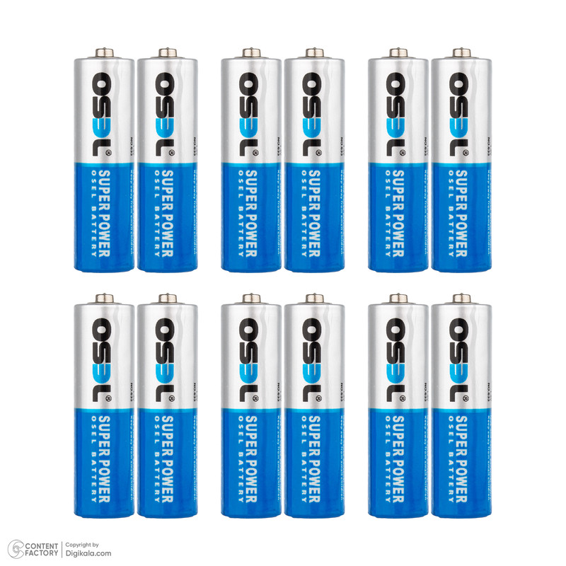 باتری قلمی اوسل مدل Super Power R6P  بسته 12 عددی