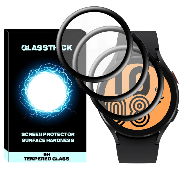 محافظ صفحه نمایش نانو گلستیک مدل Pmma-GL مناسب برای ساعت هوشمند سامسونگ Galaxy Watch 4 44mm بسته سه عددی