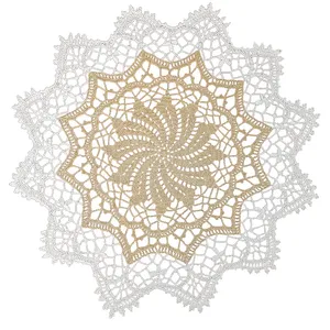 رومیزی بافتنی مدل مهر