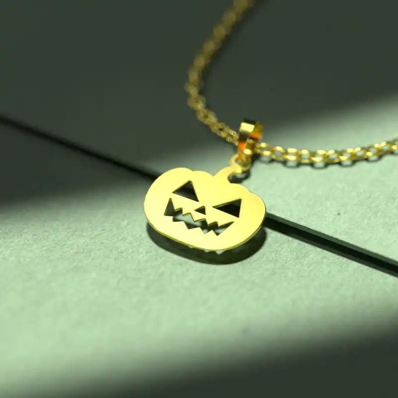 گردنبند طلا 18 عیار زنانه مدوپد مدل هالووین کد G3-1-1238