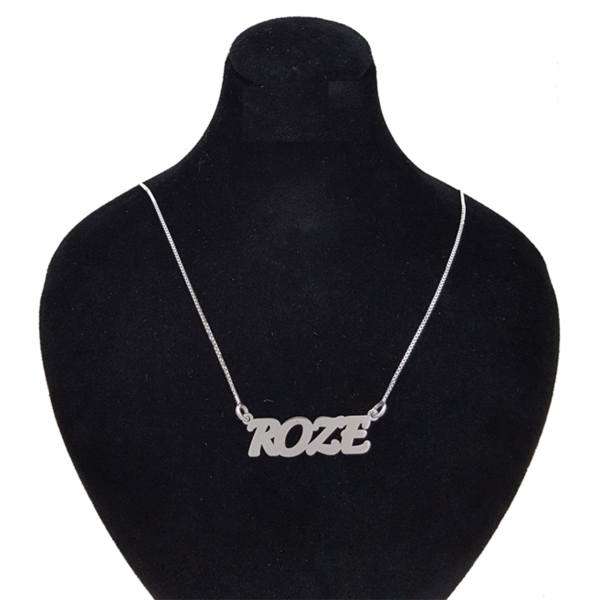 گردنبند نقره طرح اسم رز مدل sn1 گردنبند نقره طرح اسم رز مدل sn1