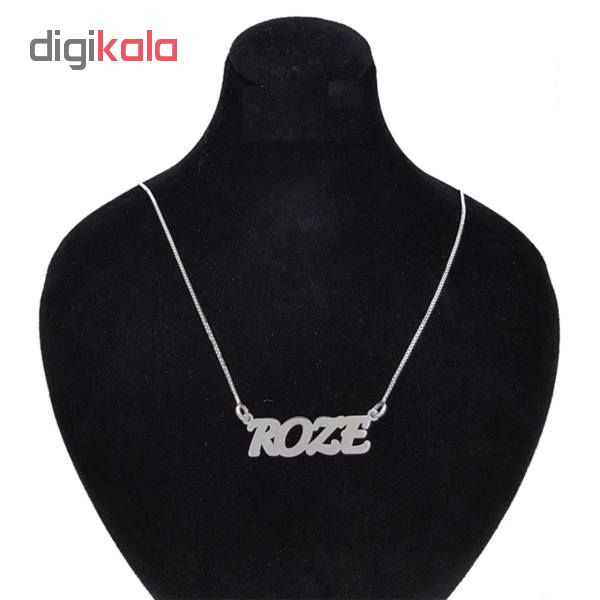 گردنبند نقره طرح اسم رز مدل sn1 گردنبند نقره طرح اسم رز مدل sn1