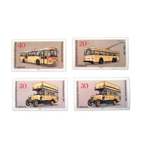 تمبر یادگاری مدل اتوبوس کد DS3011 مجموعه 4 عددی