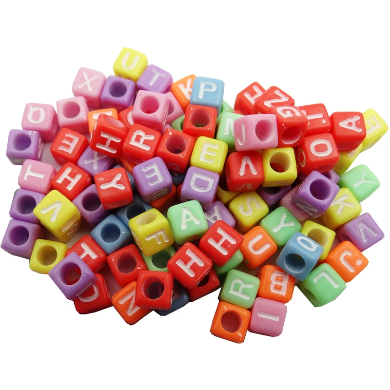 مهره دستبند مدل حروف انگلیسی کد 1049 بسته 40 عددی