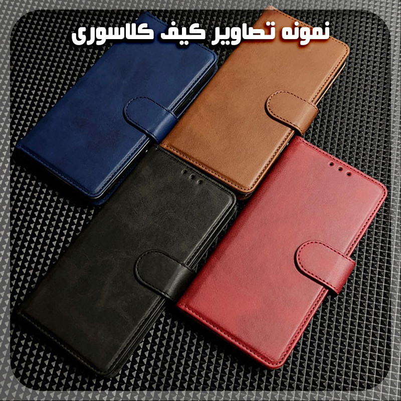کیف کلاسوری سناتور قاب مدل لوکس مناسب برای گوشی موبایل شیائومی Redmi 13 4G به همراه بندآویز