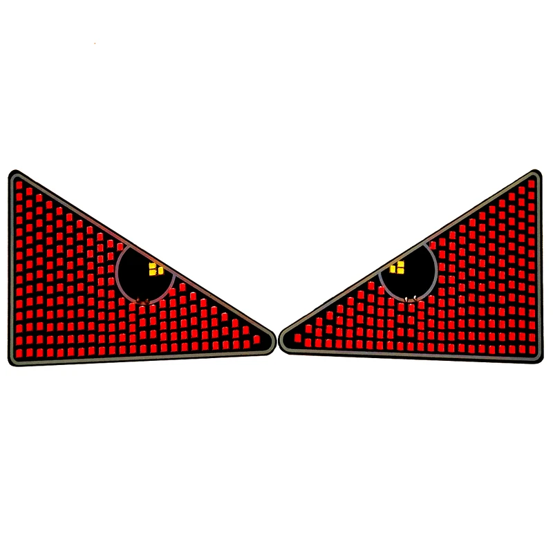 چراغ LED شیشه خودرو طرح چشم مدل چند حالته کد CHSM-SABT بسته 2 عددی