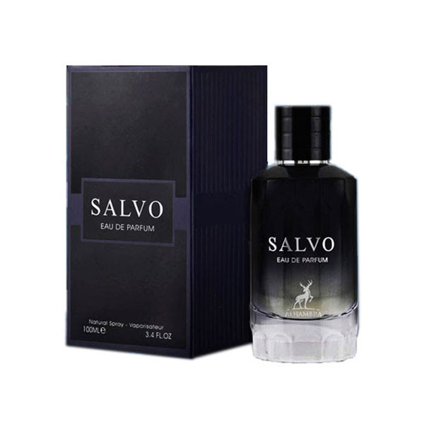 ادو پرفیوم مردانه الحمبرا مدل Salvo حجم 100 میلی لیتر ادو پرفیوم مردانه الحمبرا مدل Salvo حجم 100 میلی لیتر