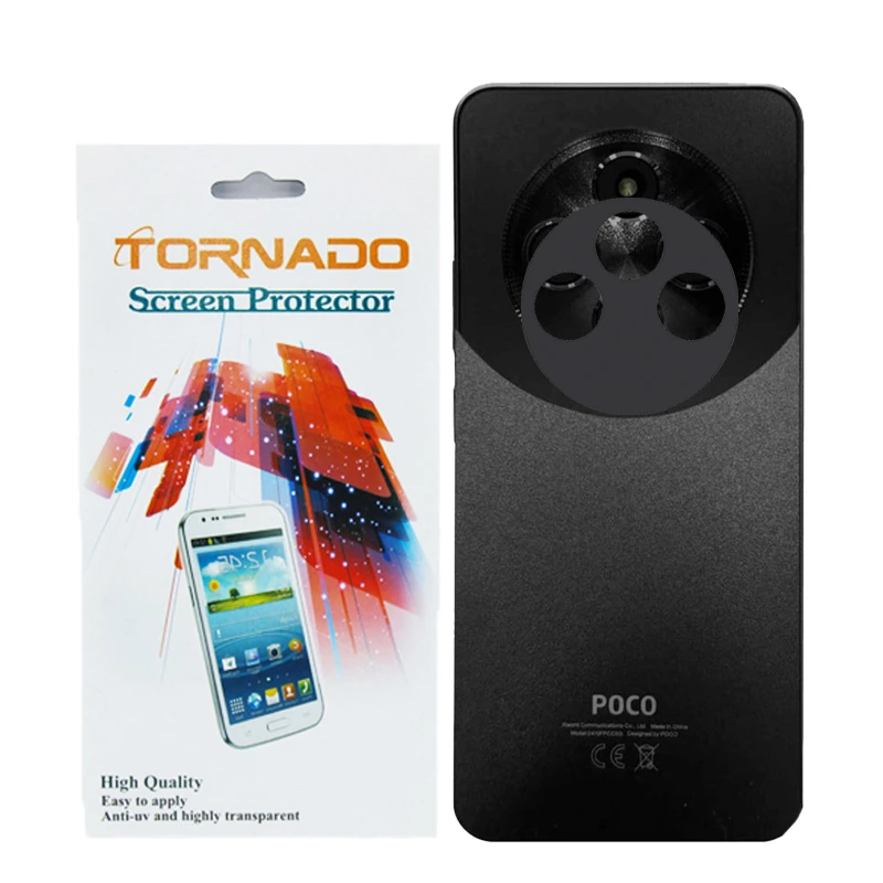 محافظ لنز دوربین تورنادو مدل قابدار مناسب برای گوشی موبایل شیائومی Poco C75 بسته 40 عددی