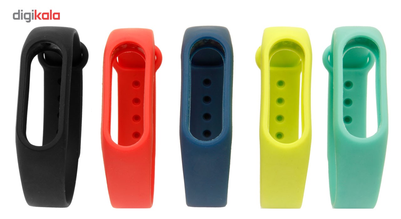 بند مچ بند هوشمند شیائومی مدل Mi Band 2 Silicone بسته 5 عددی کد84