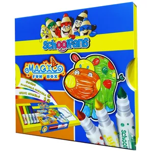 بسته رنگ آمیزی اسکول فنس مدل FUN BOX  کد 1818مجموعه 18 عددی
