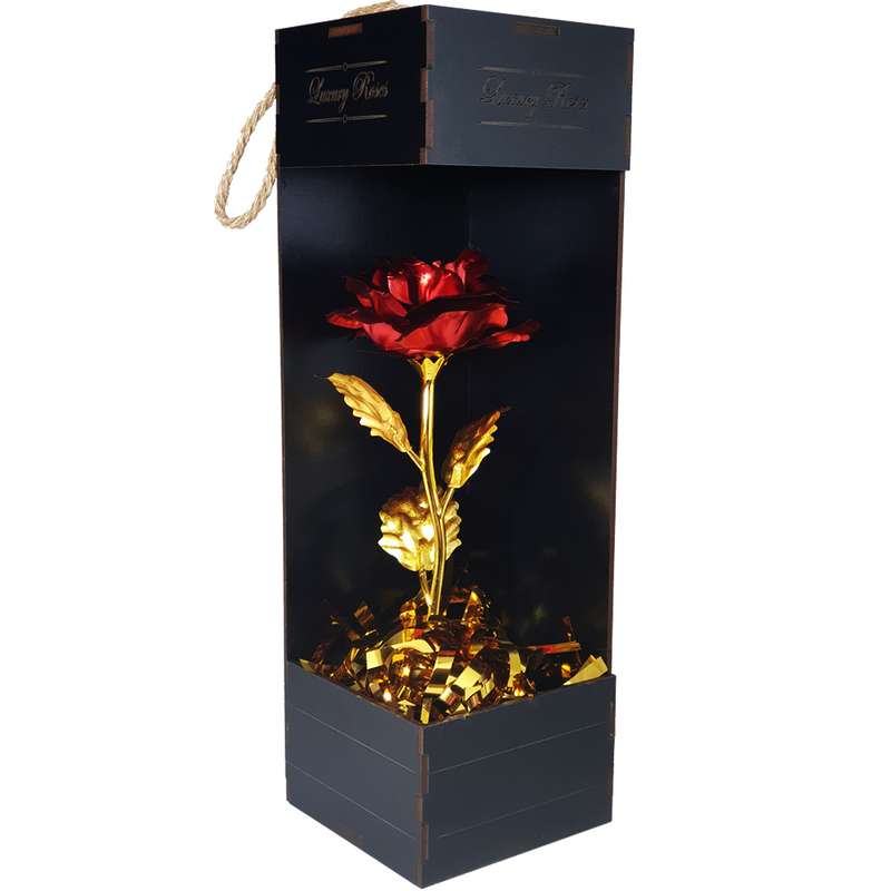 باکس گل مصنوعی مدل رز طرح luxury roses کد 04