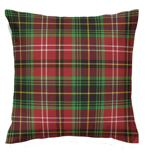 کاور کوسن مدل چهارخونه دورو طرح دار کد 1075