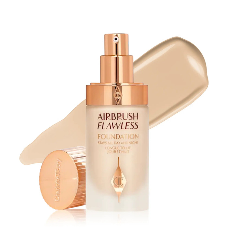 کرم پودر مایع SPF0 شارلوت تیلبری مدل Air Brush neutral شماره 2 مناسب برای انواع پوست حجم 30 میلی لیتر