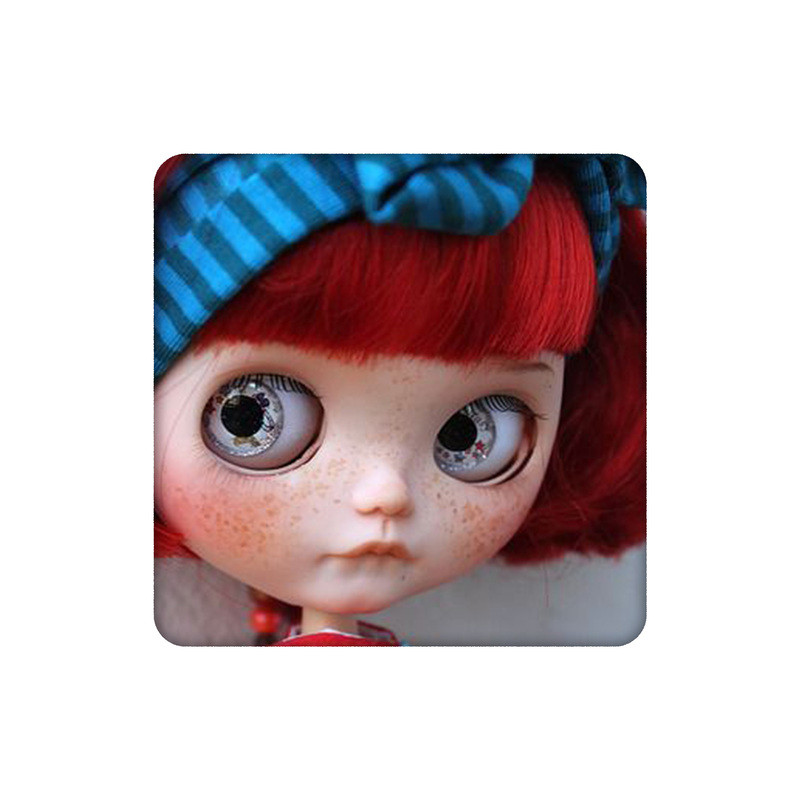 زیرلیوانی طرح عروسک مو قرمزی کد 4381958