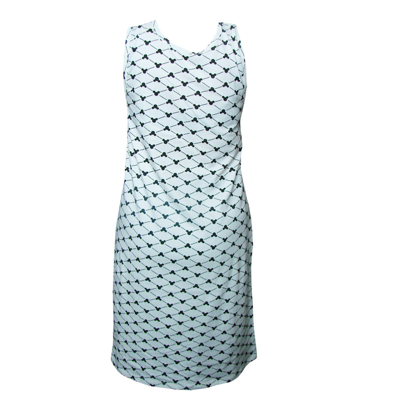 پیراهن زنانه مدل نخ پنبه چاپی طرح میکی