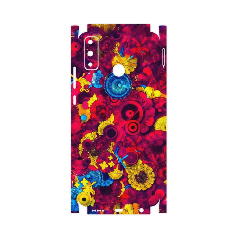برچسب پوششی ماهوت مدل Vector Flower Garden Digital Art-FullSkin مناسب برای گوشی موبایل هوآوی Y8s