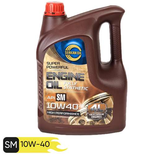 روغن موتور خودرو سرکان مدل SM-10W40 حجم 4 لیتر