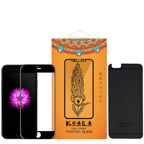 محافظ صفحه نمایش شیشه ای Full Cover و پشت شیشه ای Full Cover کوالا مناسب برای گوشی موبایل اپل آیفون 6/6S محافظ صفحه نمایش شیشه ای Full Cover و پشت شیشه ای Full Cover کوالا مناسب برای گوشی موبایل اپل آیفون 6/6S