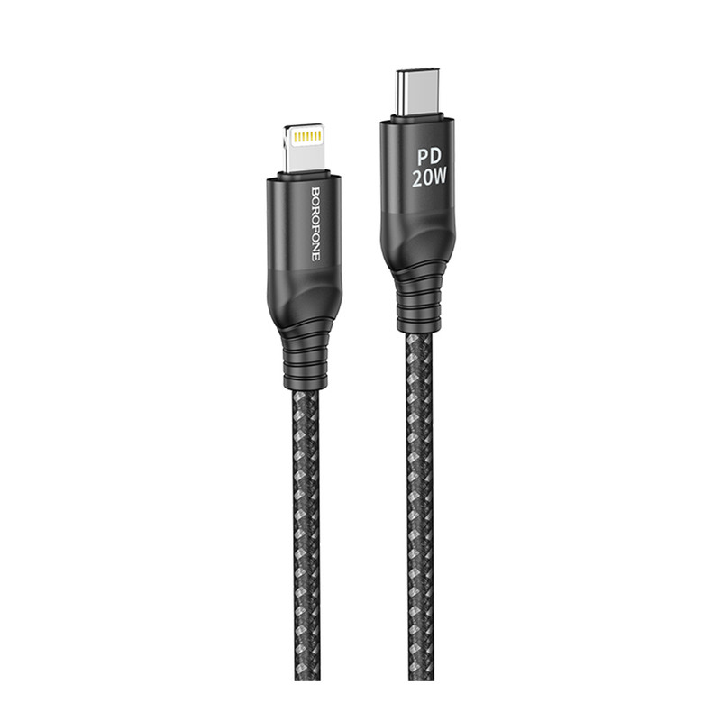 کابل تبدیل USB-C به لایتنینگ بروفون مدل BX56 20W طول 1 متر