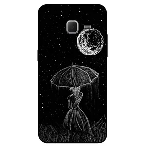 Megafone Girl and Moon 1369 Cover For Samsung Galaxy J1 Nxt / J1 mini 2016