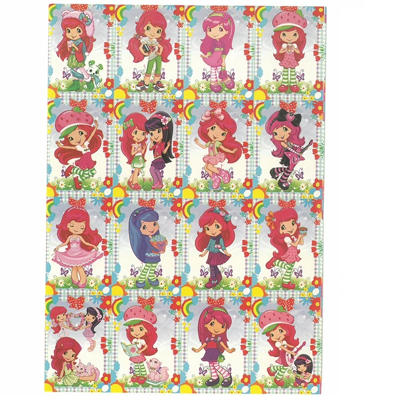 برچسب مدل دختر توت فرنگی بسته 10 عددی