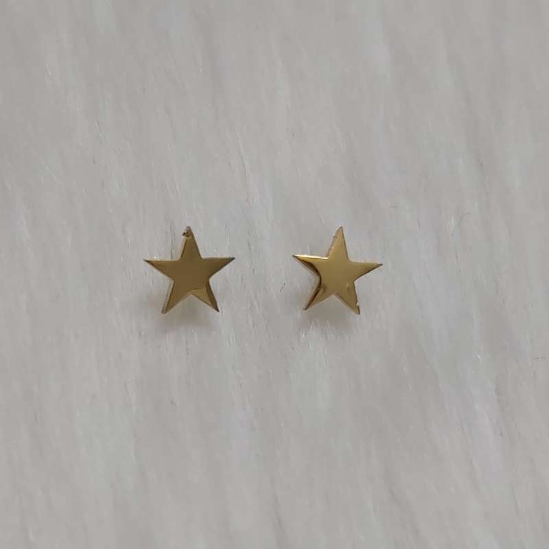 گوشواره زنانه مدل میخی طرح ستاره کد sta110small