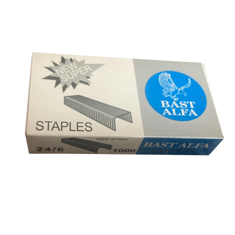 عکس شماره 3 : سوزن منگنه بست آلفا کد new super سایز 24-6 بسته 10000 عددی