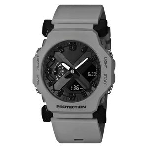 ساعت مچی عقربه‌ای کوارتز مردانه مدل دو زمانه کرنوگراف بند پیو کد b