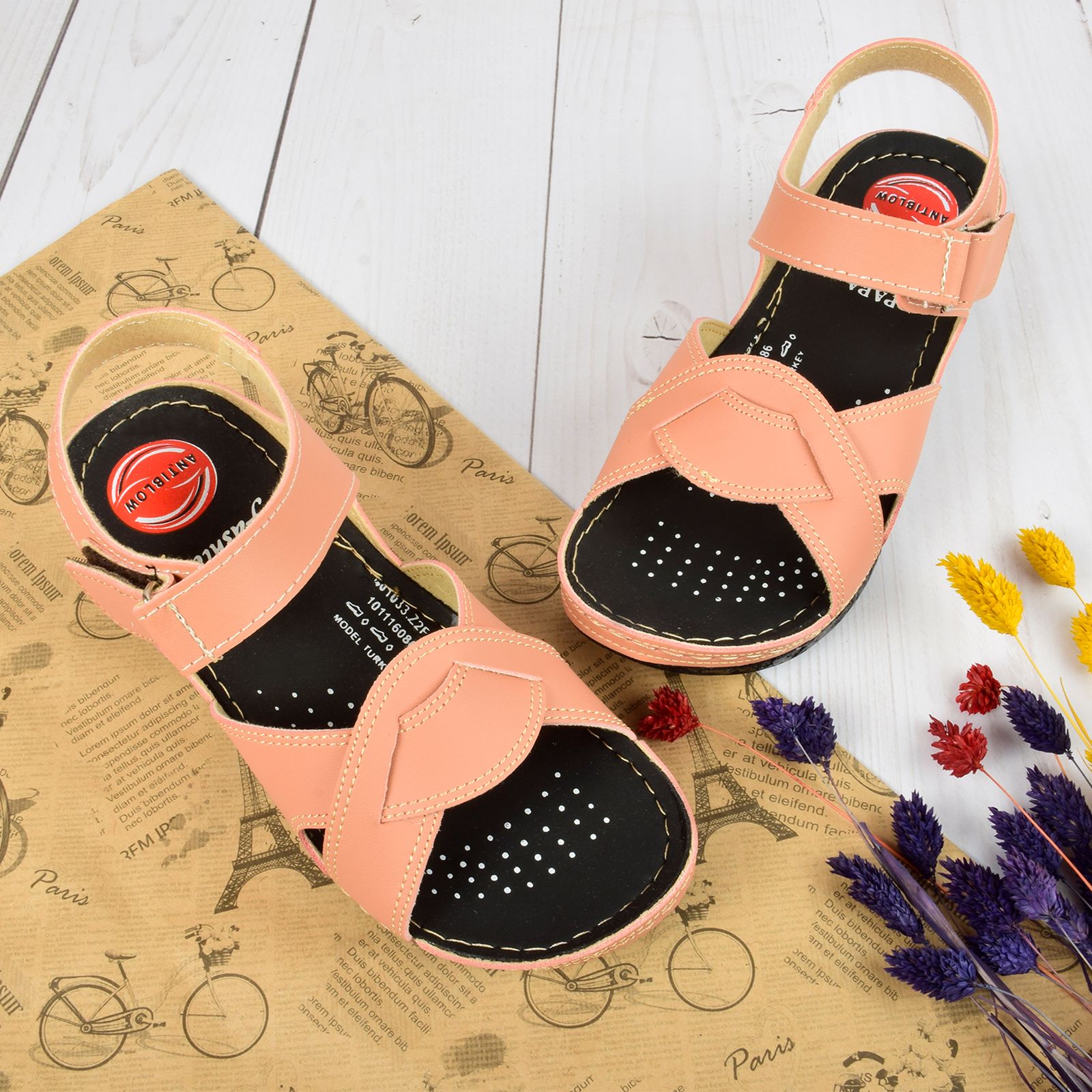 صندل زنانه پاپا مدل طبی آنتی بلو برچسبی KLBS.4025 - - 4