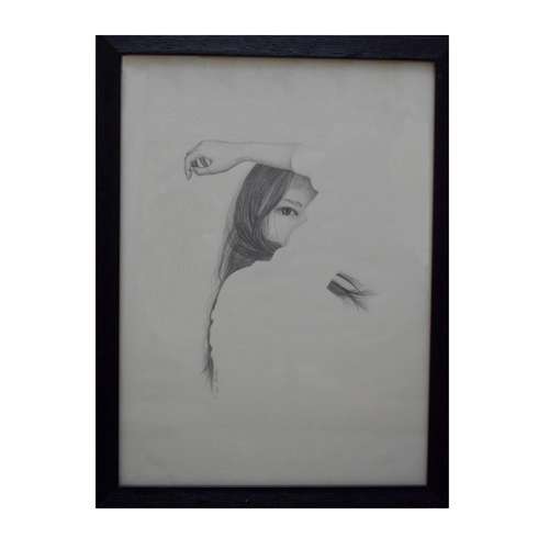 تابلو نقاشی طراحی طرح چهره