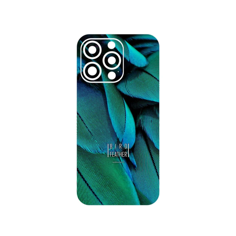 برچسب پوششی ماهوت مدل Green Feather مناسب برای گوشی موبایل اپل iPhone 13 Pro Max
