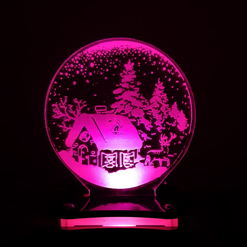 چراغ خواب مدل کلبه برفی