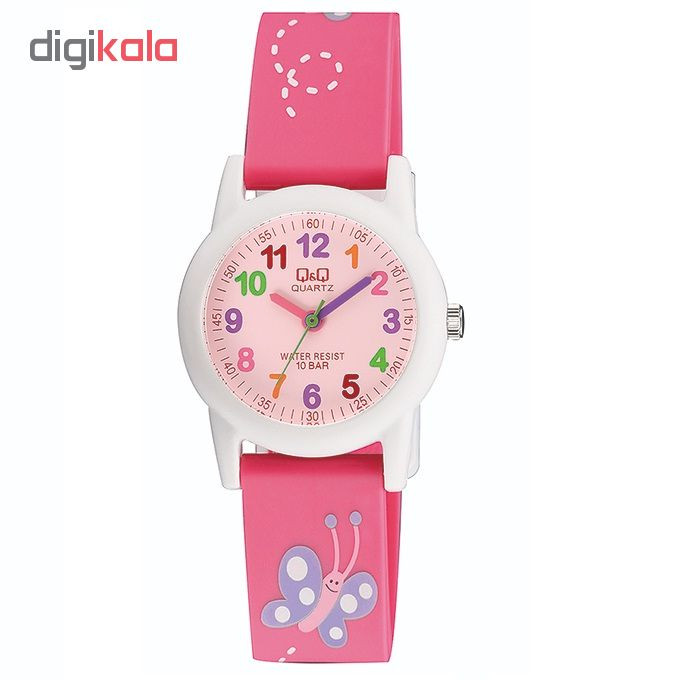 ساعت مچی عقربه ای دخترانه کیو اند کیو مدل VR99J002Y ساعت مچی عقربه ای دخترانه کیو اند کیو مدل VR99J002Y