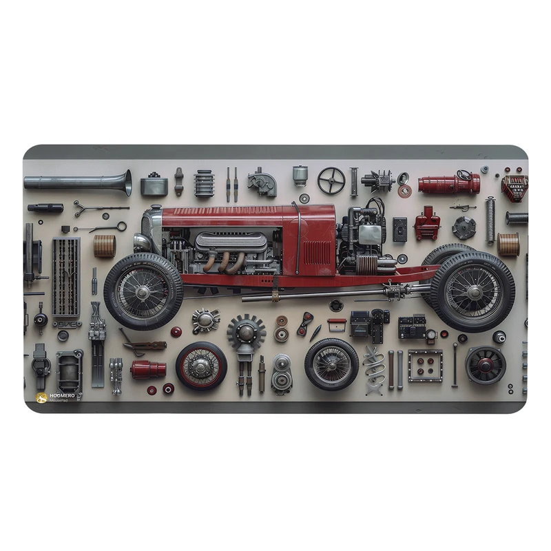 ماوس پد هومرو مدل MX2288 طرح ماشین کلاسیک 