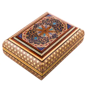 جعبه جواهر خاتم کاری کد 1015