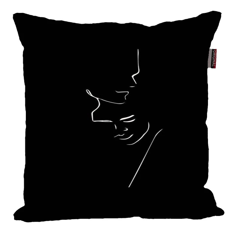 کوسن ناریکو طرح فانتزی مشکی کد 02240