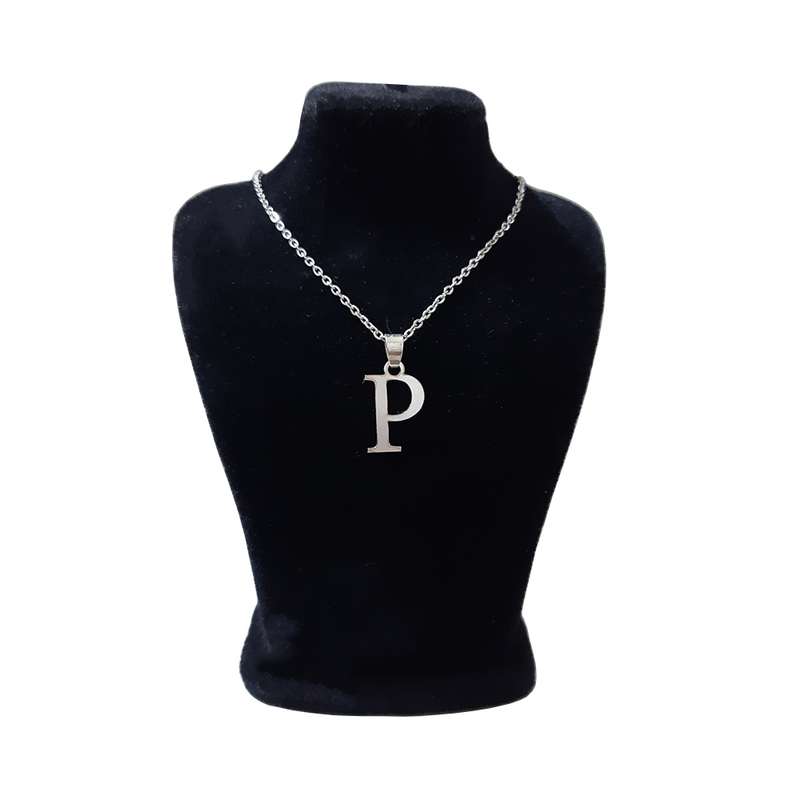 گردنبند زنانه طرح P