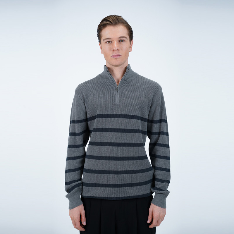 پلیور یقه ایستاده مردانه پاتن جامه مدل 304021030035999