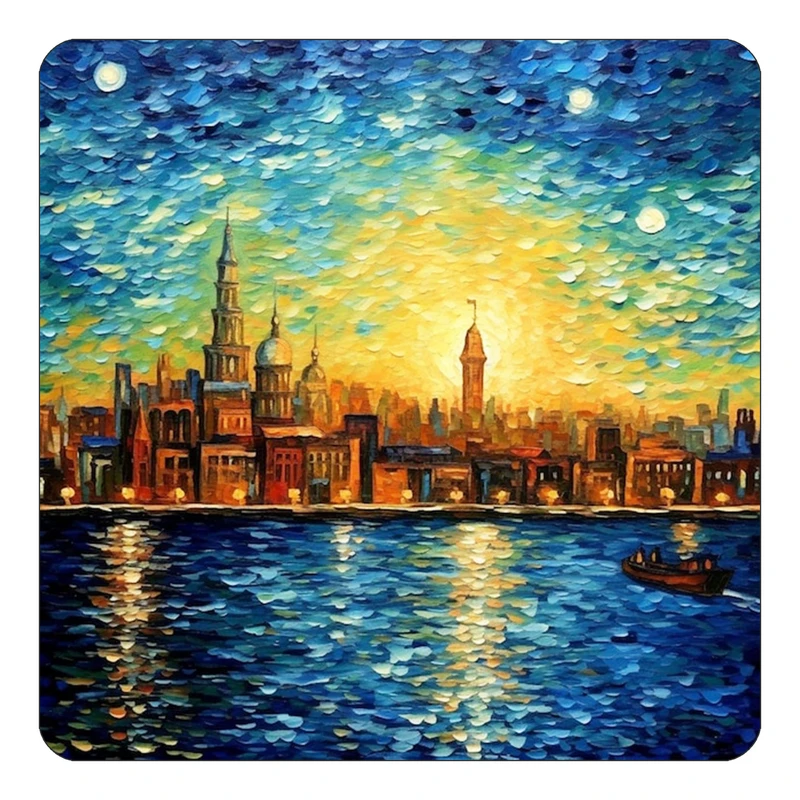 مگنت کاکتی طرح نقاشی رنگ روغن مدل mp71083