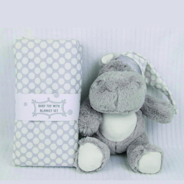 پتو نوزاد کارترلیب مدل 005 سایز 70x80 سانتی متر به همراه عروسک