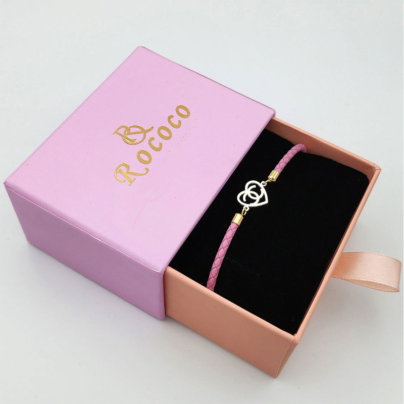 دستبند نقره زنانه مدل قلب کد RCC0001