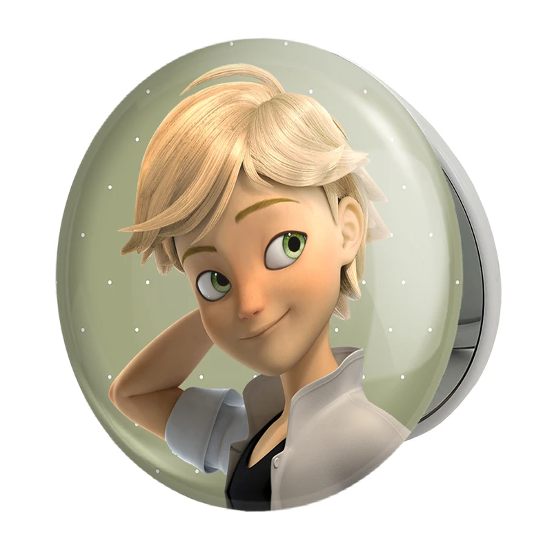 آینه جیبی خندالو طرح پسر گربه ای مدل تاشو کد 3449 