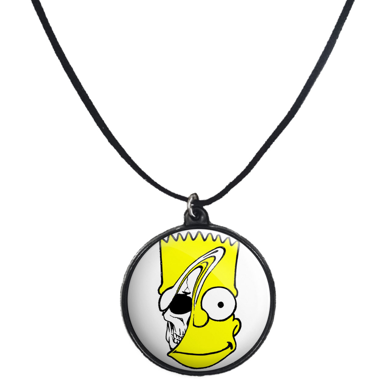 گردنبند پرمانه طرح سیمپسون ها کد pmb.21306 مدل دو طرفه