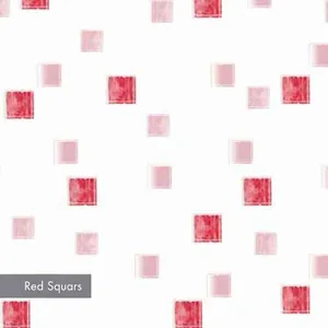 پرده حمام 240 × 200 رزین تاژ طرح مربع ها