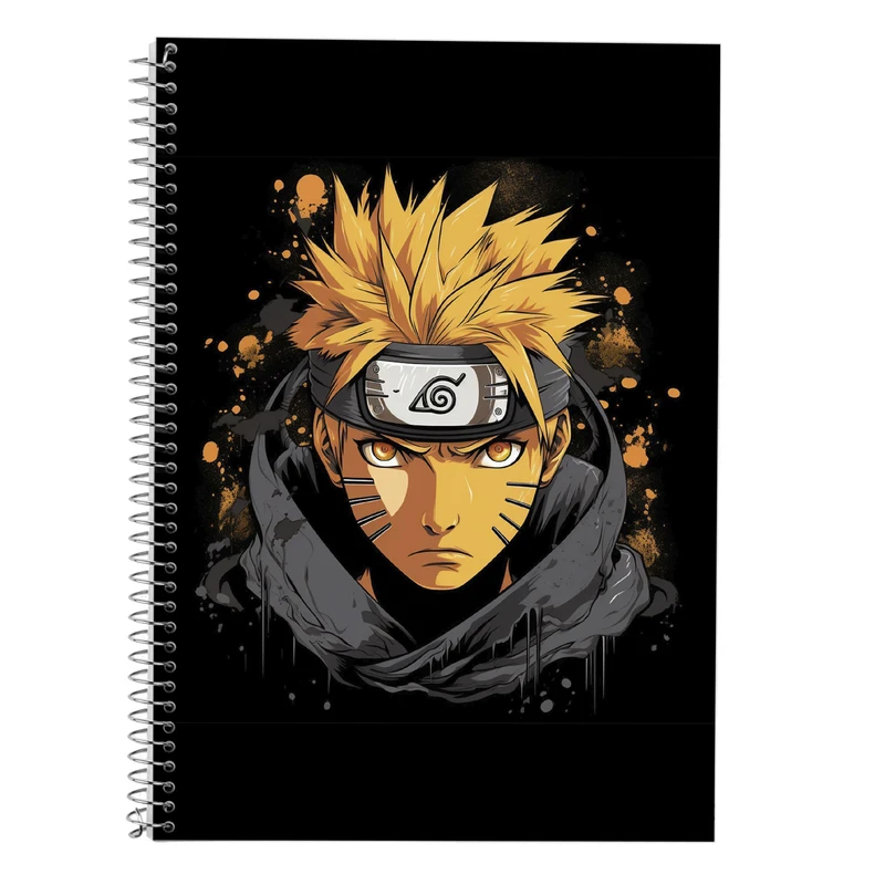 دفتر زبان 50 برگ مدوپد مدل سه خط طرح Naroto کد DF11079