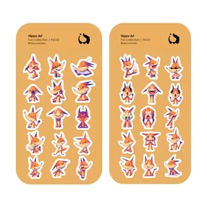 برچسب هیپو آرت مدل روباه بسته  2 عددی