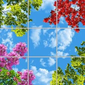 تایل سقفی مدل AY33013 سایز 60*60 مجموعه 9 عددی