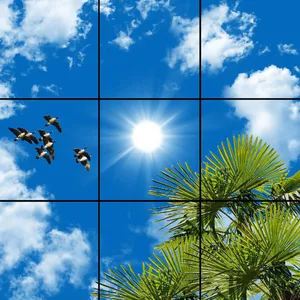 تایل سقفی مدل AY33015 سایز 60*60 مجموعه 9 عددی